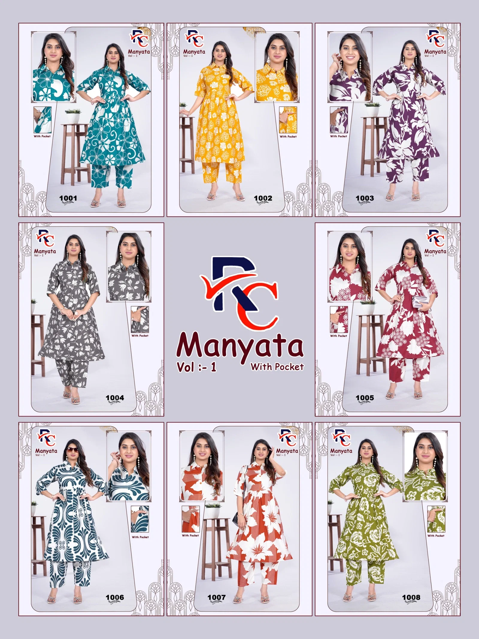Dnp Manyata Vol 1 Vartican Top With Bottom Set