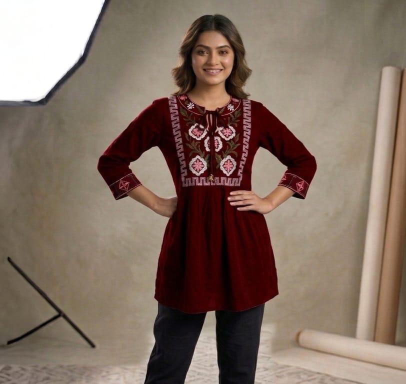 Lekha Sal 29 Heavy Rayon Embroidery Top