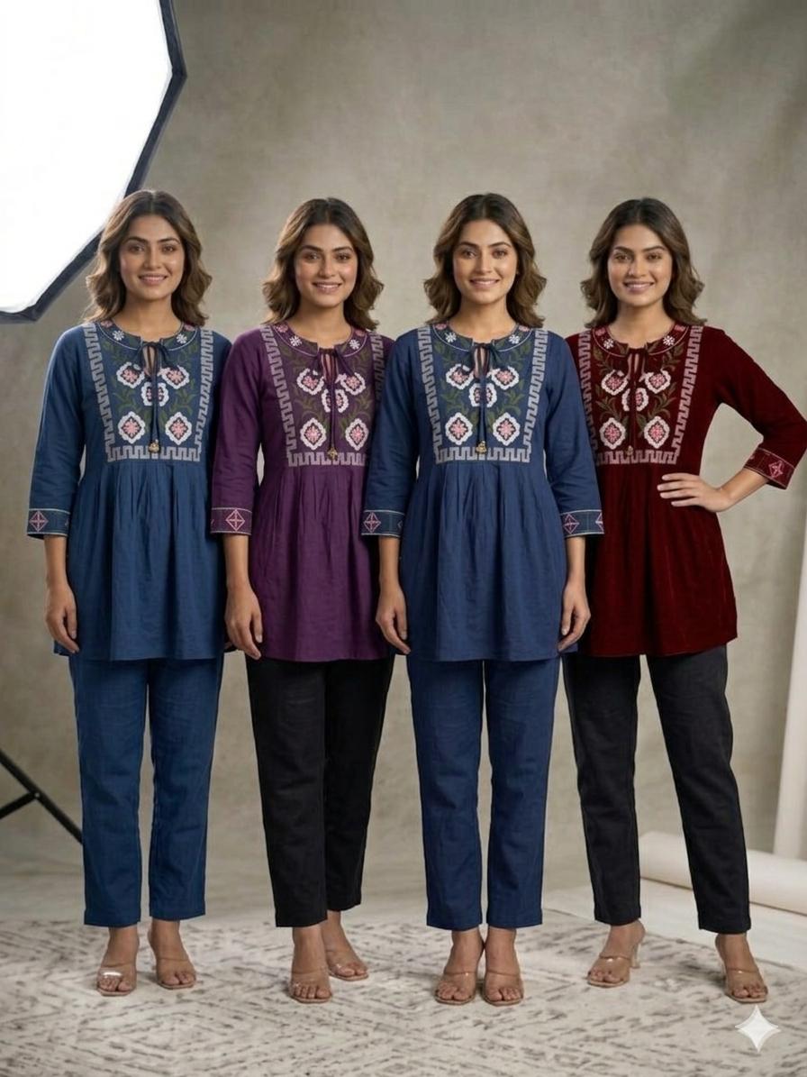 Lekha Sal 29 Heavy Rayon Embroidery Top