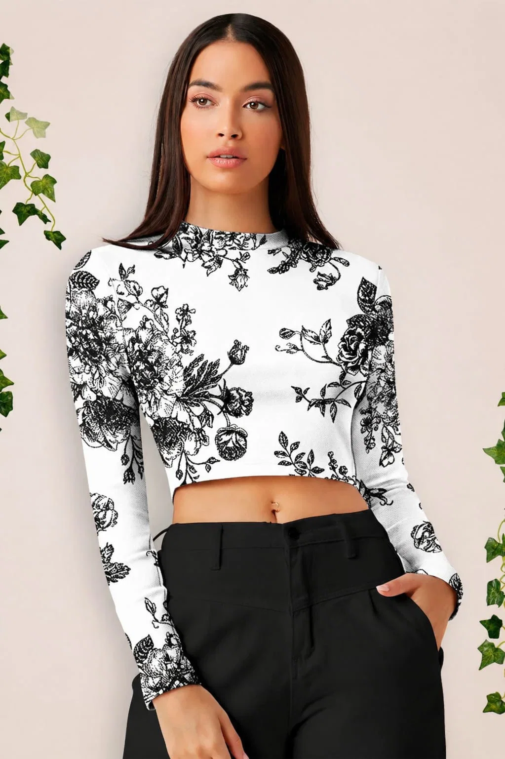 Emily 9521 Ajanta Polyester Digital Printed Crop Top Collection