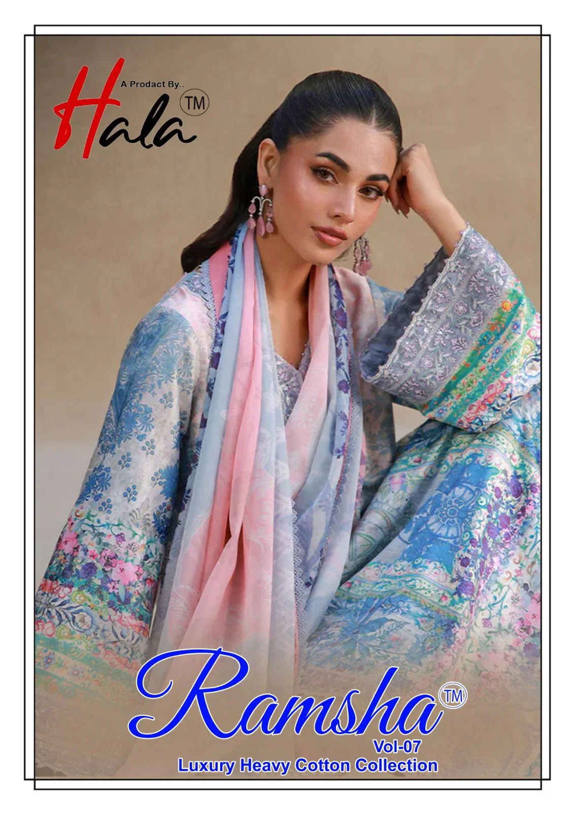 Hala Ramsha Vol 7 Cotton Printed Dress Material Collection