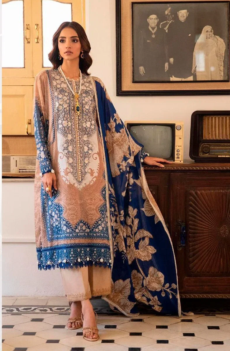 Aasha 1033 Cotton Dupatta Cotton Printed Embroidered Salwar Kameez