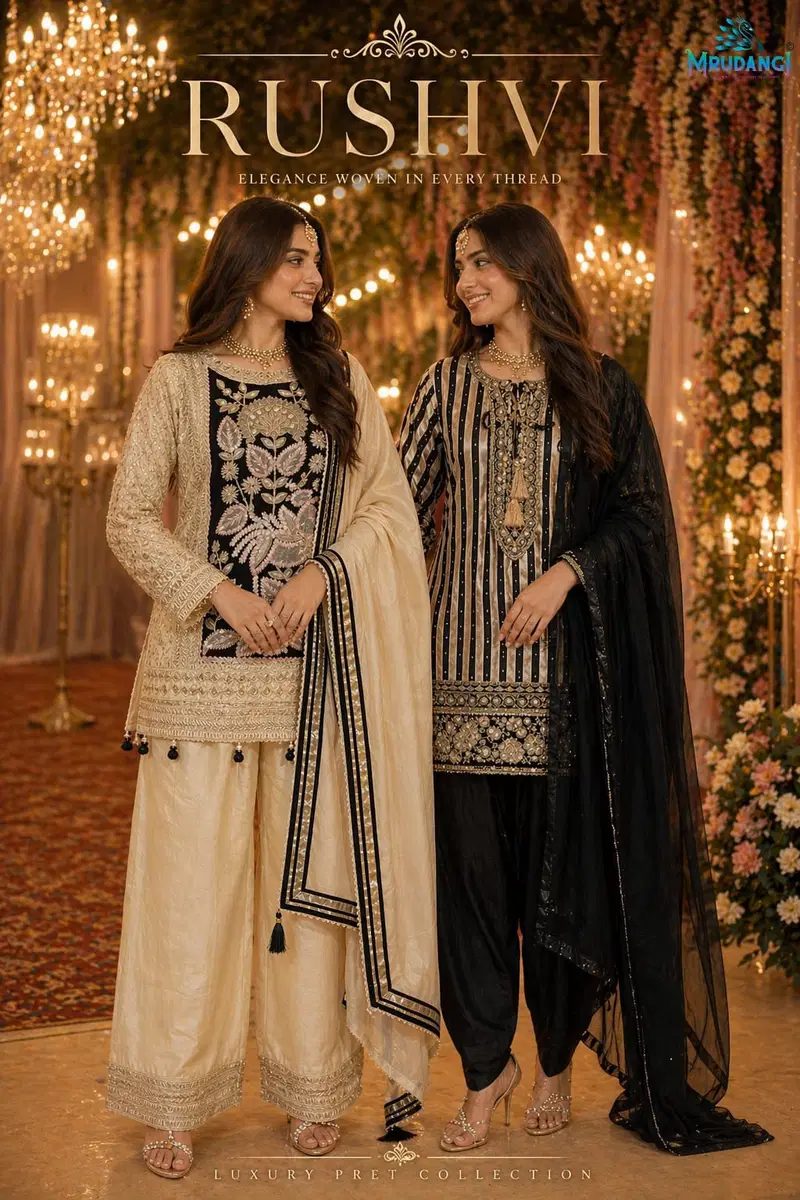 Mrudangi Rushvi Simmer Silk With Embroidered Salwar Kameez Collection