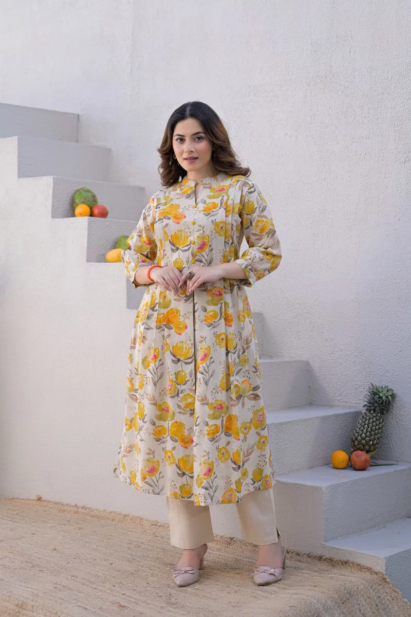 Naisha K 913 Cotton Digital Printed Kurti With Bottom Collection