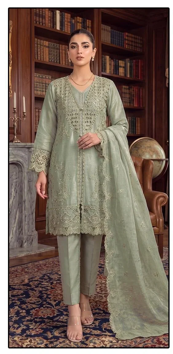 Hoor Tex 699 A To D Chiffon Embroidered Salwar Kameez