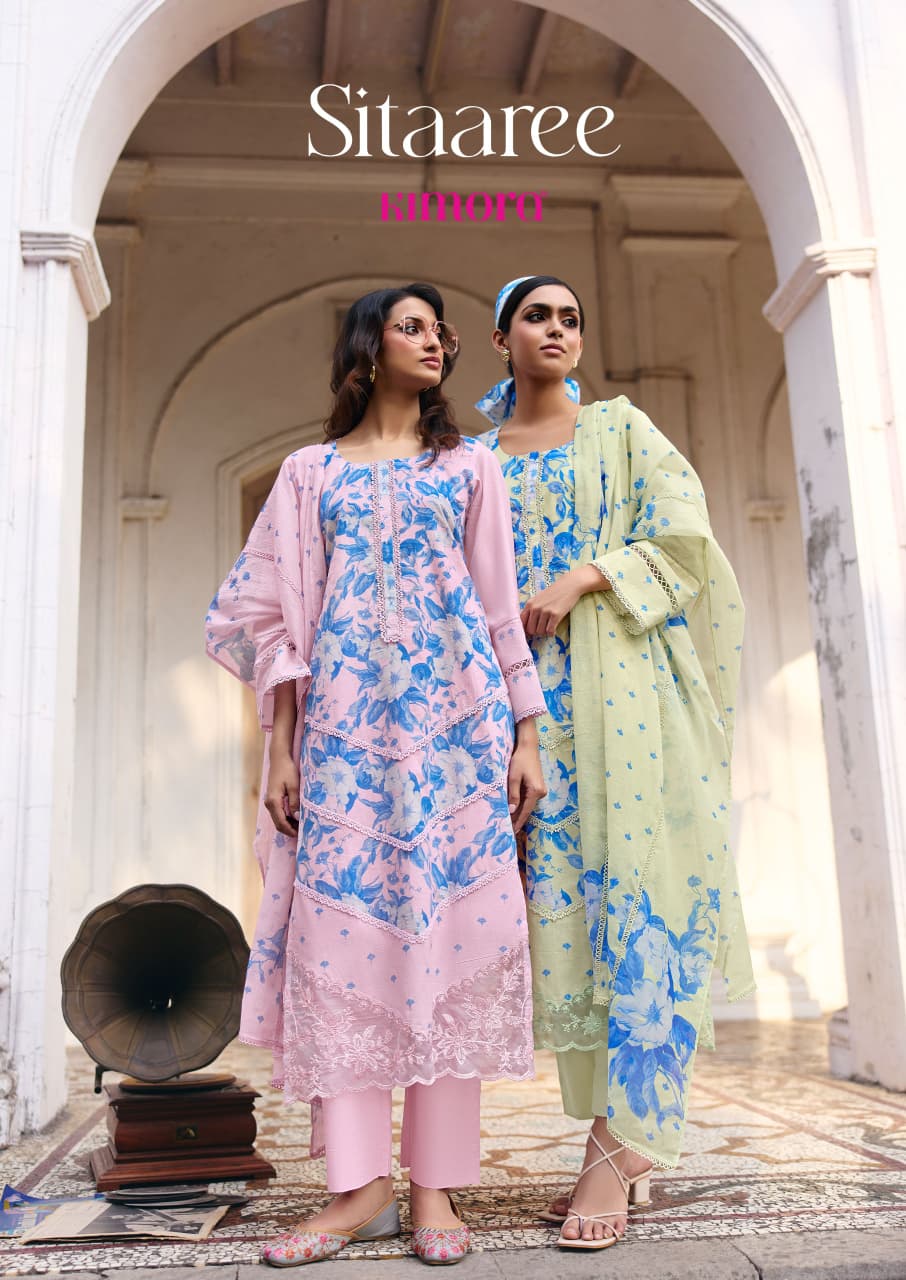 Kimora Sitaaree Lawn Cotton With Resham Embroidered Salwar Kameez