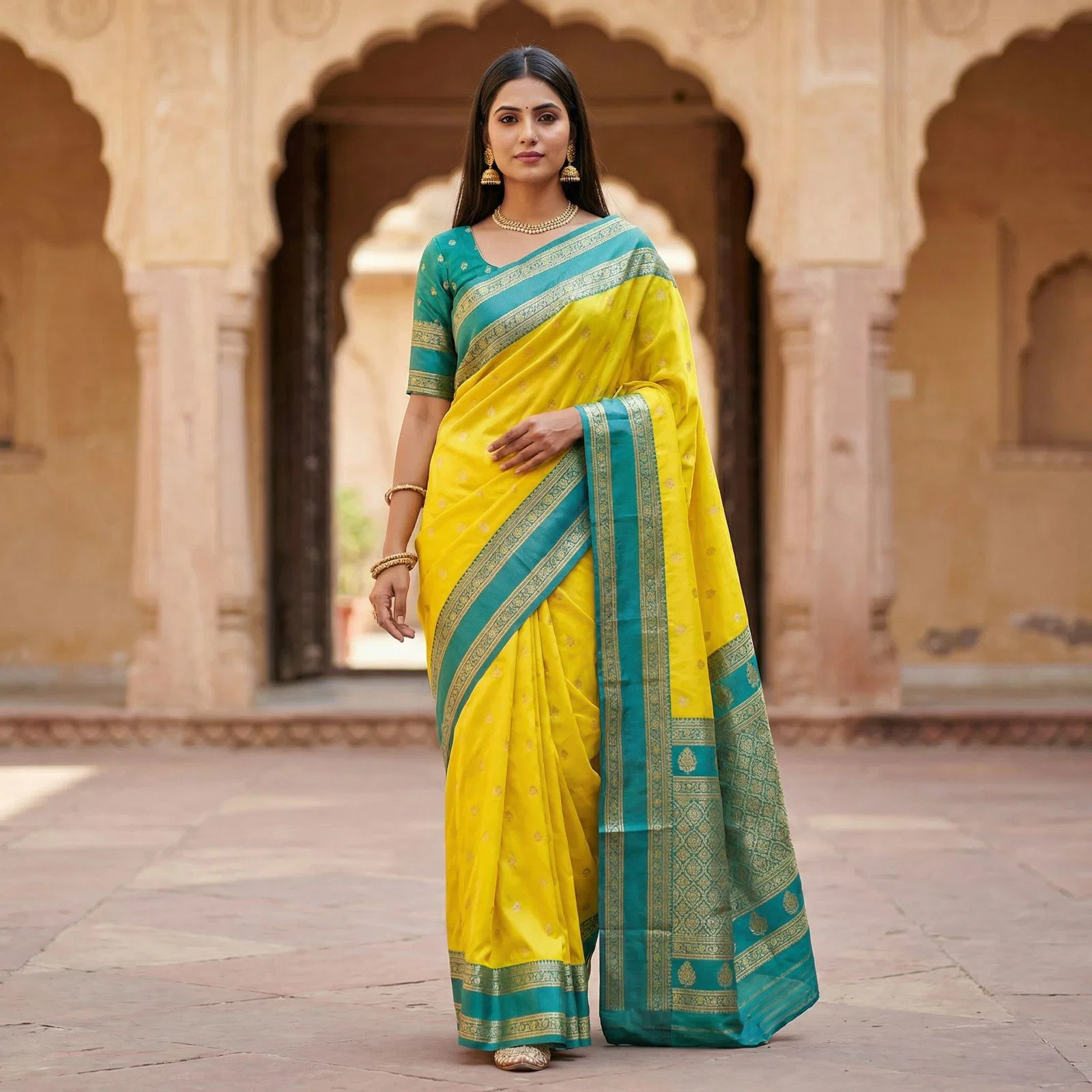 Mb 3324 Banarasi Silk Zari Weaving Saree Collection