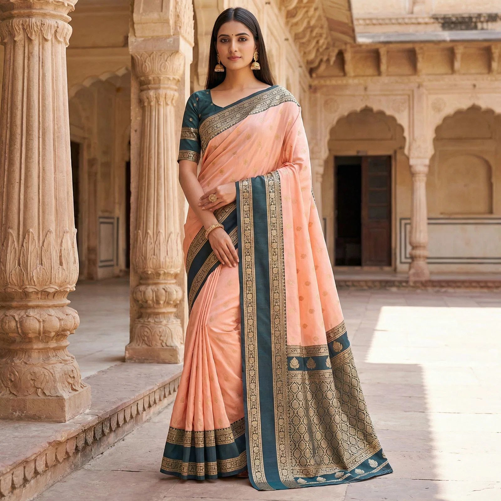 Mb 3324 Banarasi Silk Zari Weaving Saree Collection