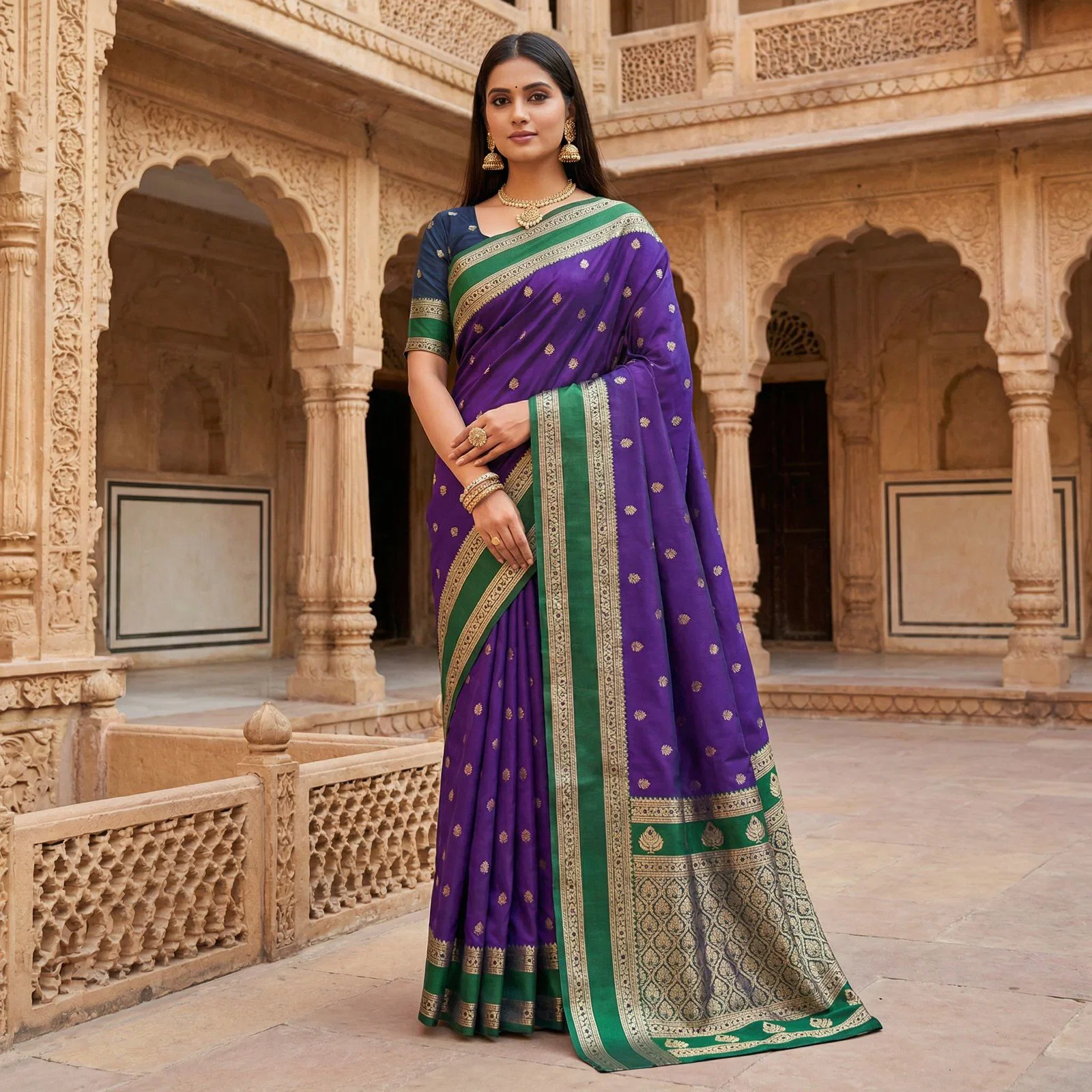 Mb 3324 Banarasi Silk Zari Weaving Saree Collection