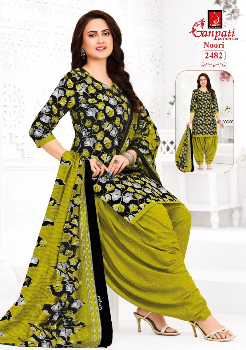 Ganpati Noori Patiyala Vol 13 Cotton Printed Dress Material Collection