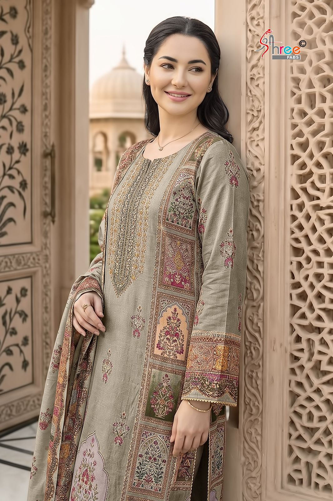 Shree Kt 350 Viscose Muslin Digital Printed Salwar Kameez