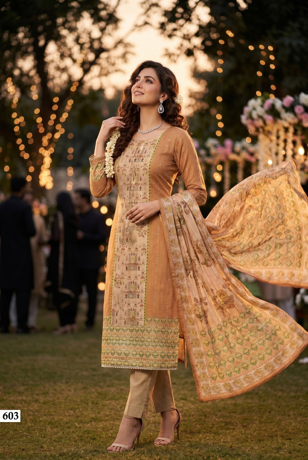 Aurraa Rooha Vol 6 Viscose Cotton Banarasi Straight Top With Bottom And Dupatta Readymade