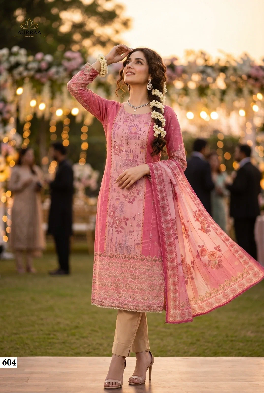 Aurraa Rooha Vol 6 Viscose Cotton Banarasi Straight Top With Bottom And Dupatta Readymade