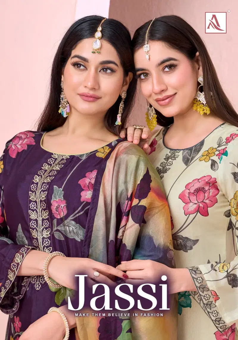 Alok Jassi Viscose Muslin Printed Dress Material