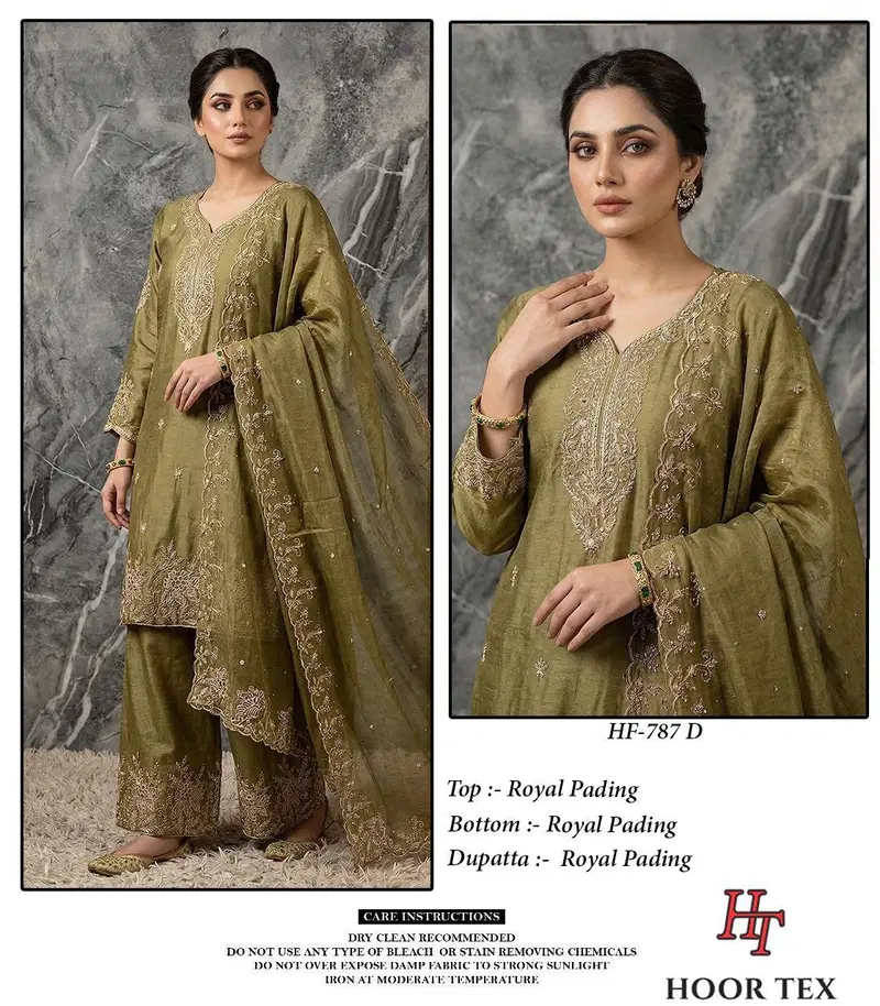 Hoor Tex 787 A To D Royal Pading Salwar Kameez Collection