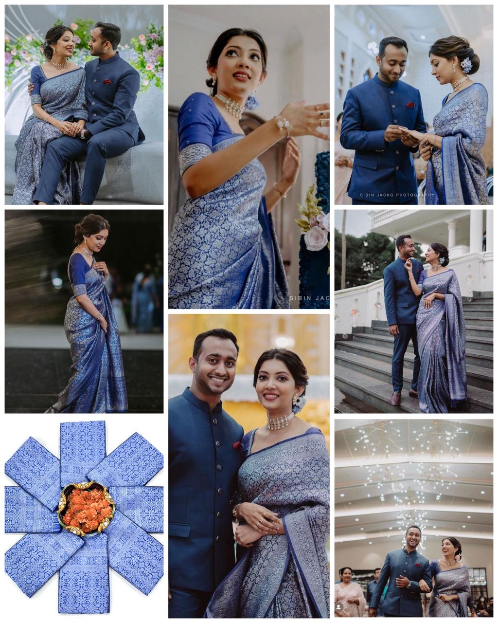 Soft Silk 7001 Lichi Silk Jacquard Worked Saree Collection