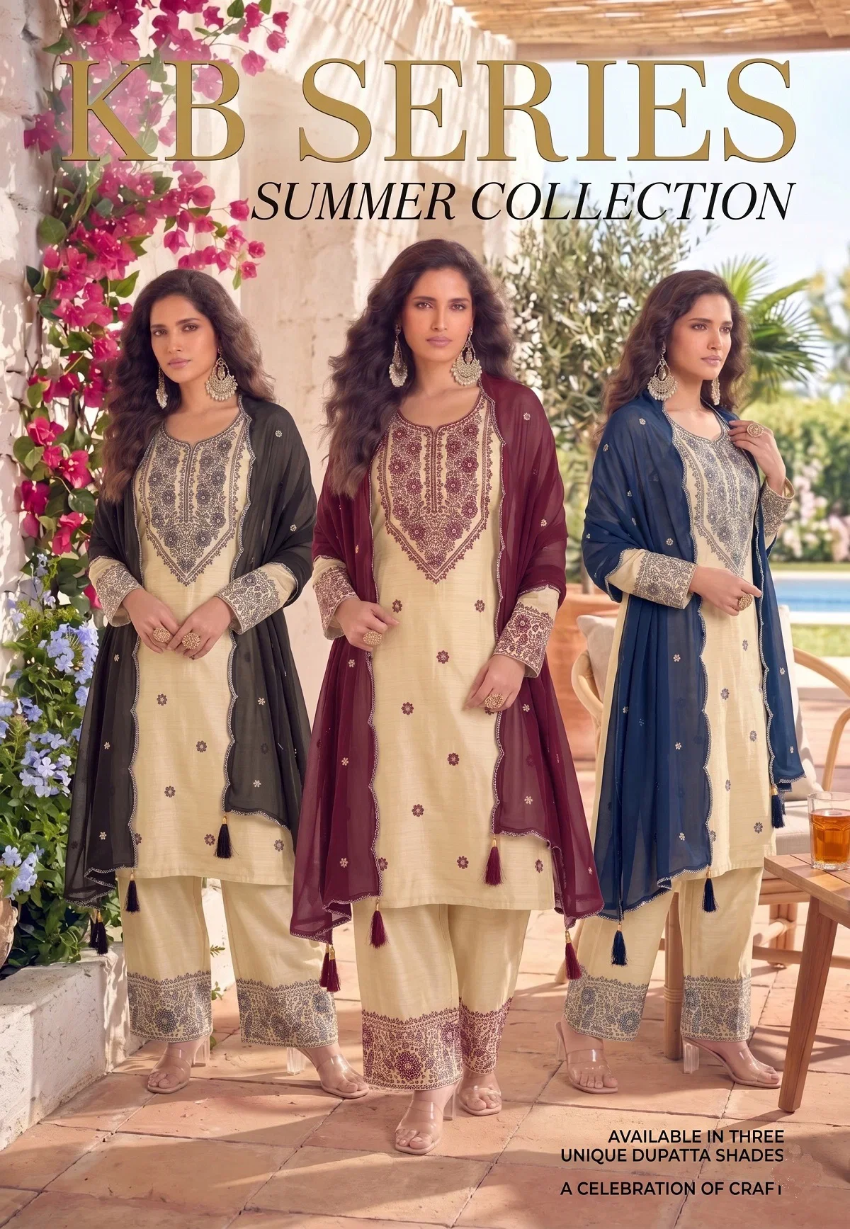 Kb Super Hit 4111 Cotton Embroidery Worked Salwar Kameez Collection