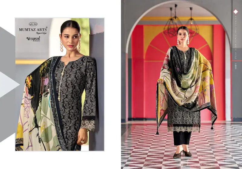 Mumtaz Arts Khwaab Muslin Dupatta Jam Viscose Digital Printed Dress Material