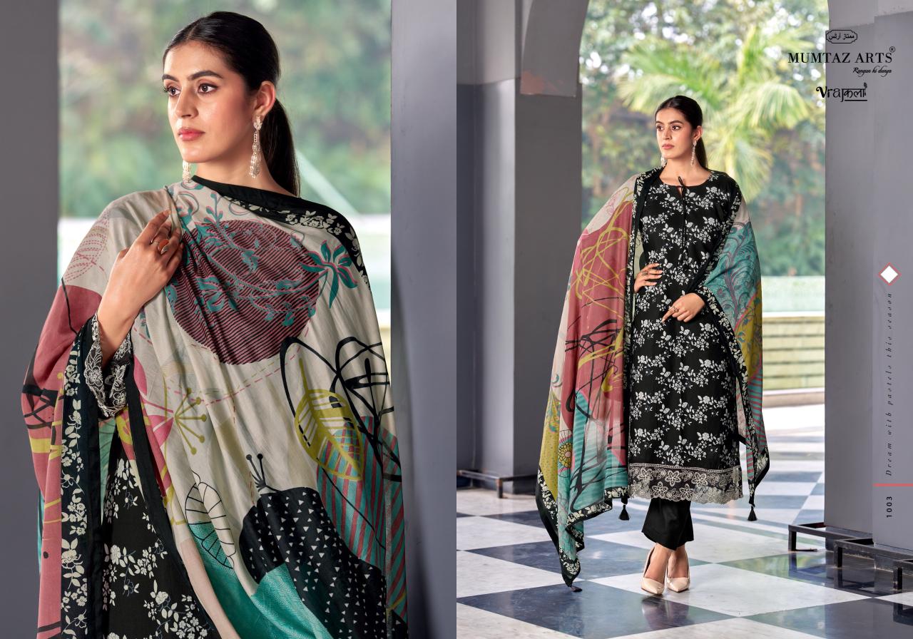 Mumtaz Arts Khwaab Muslin Dupatta Jam Viscose Digital Printed Dress Material