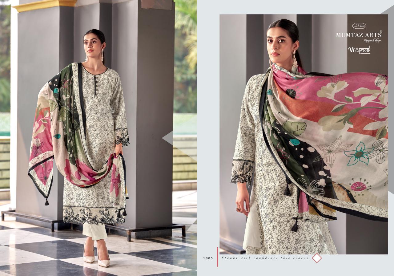 Mumtaz Arts Khwaab Muslin Dupatta Jam Viscose Digital Printed Dress Material