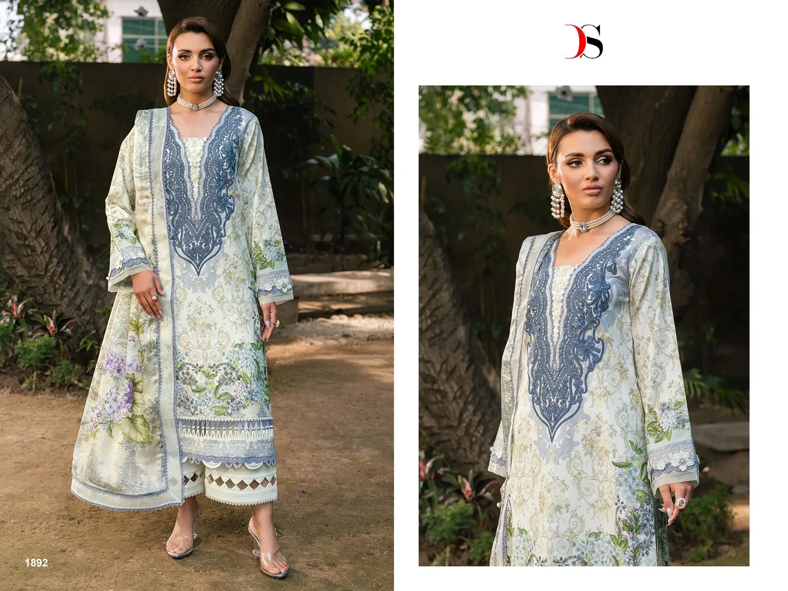 Deepsy Jade Elara Cotton Dupatta Cotton Embroidered Salwar Kameez