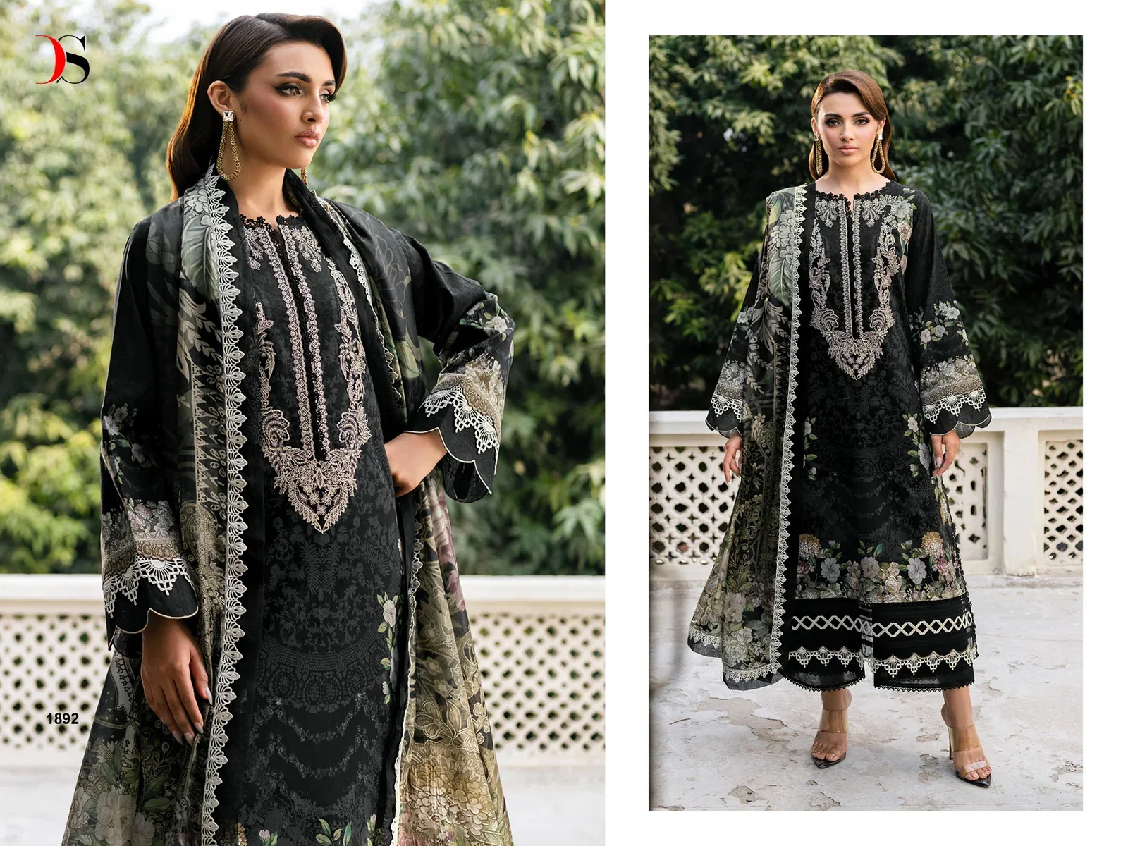 Deepsy Jade Elara Cotton Dupatta Cotton Embroidered Salwar Kameez