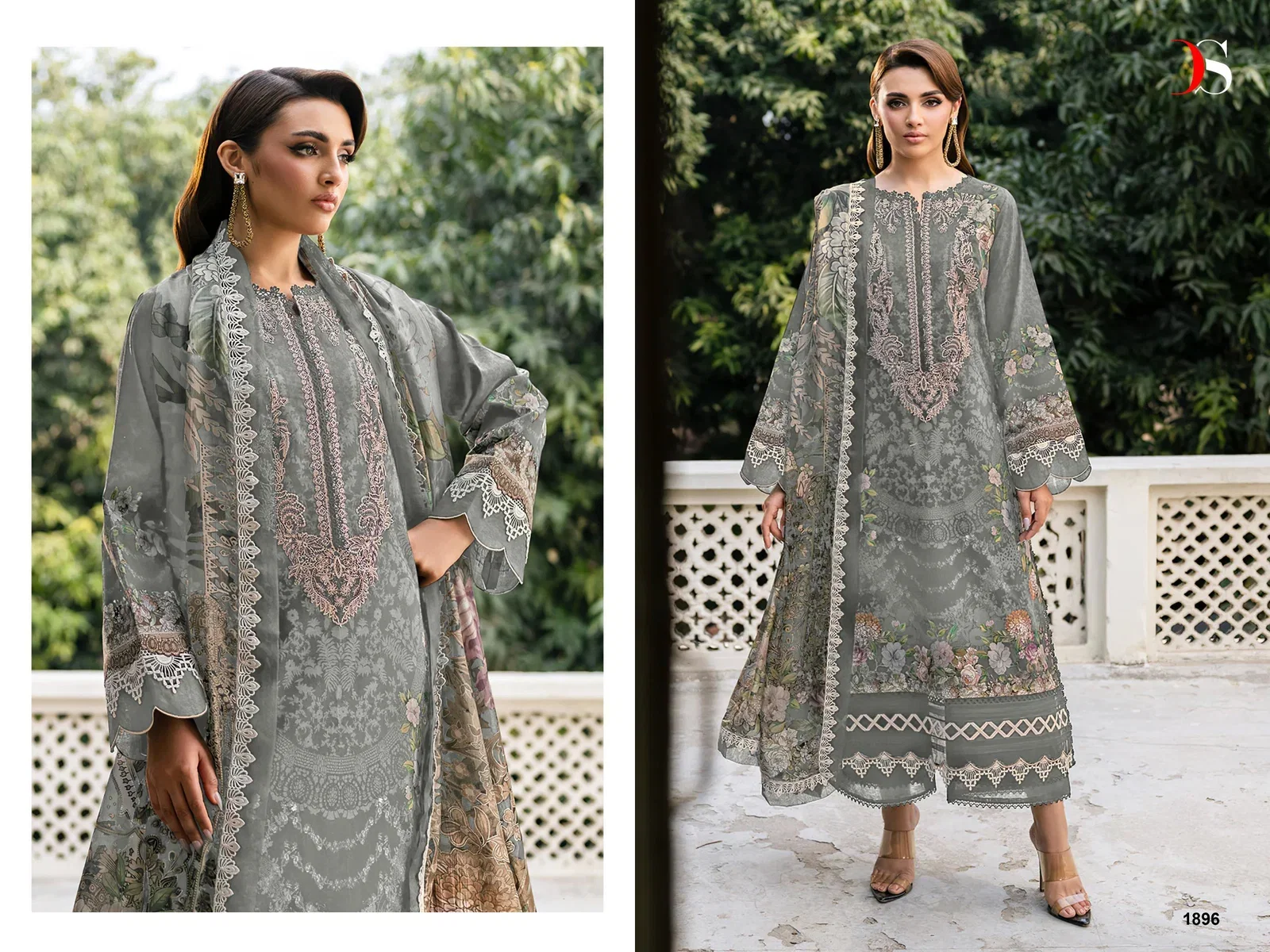 Deepsy Jade Elara Cotton Dupatta Cotton Embroidered Salwar Kameez