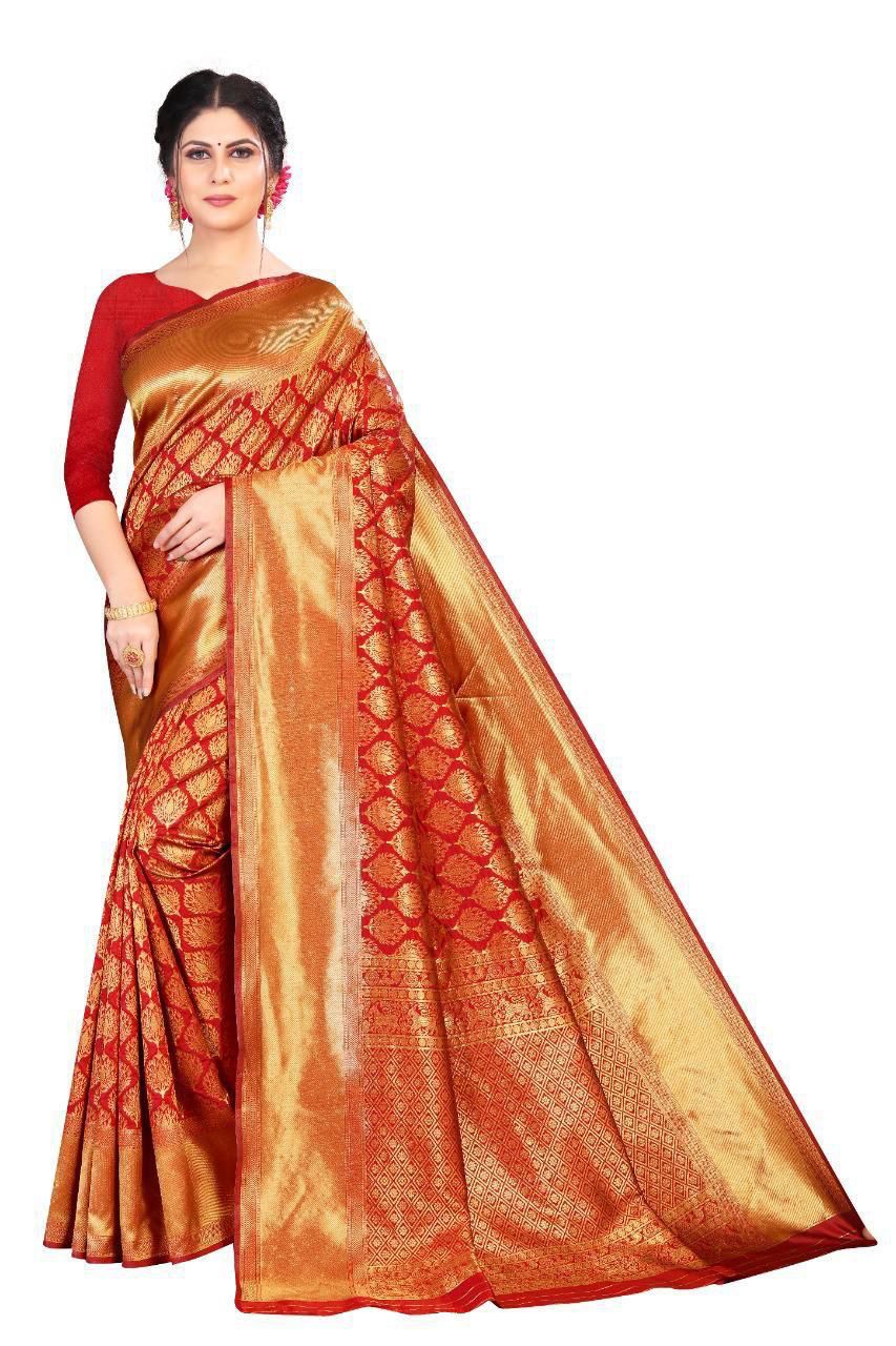 Soft Silk 3024 Lichi Silk With Jacquard Worked Saree Collection