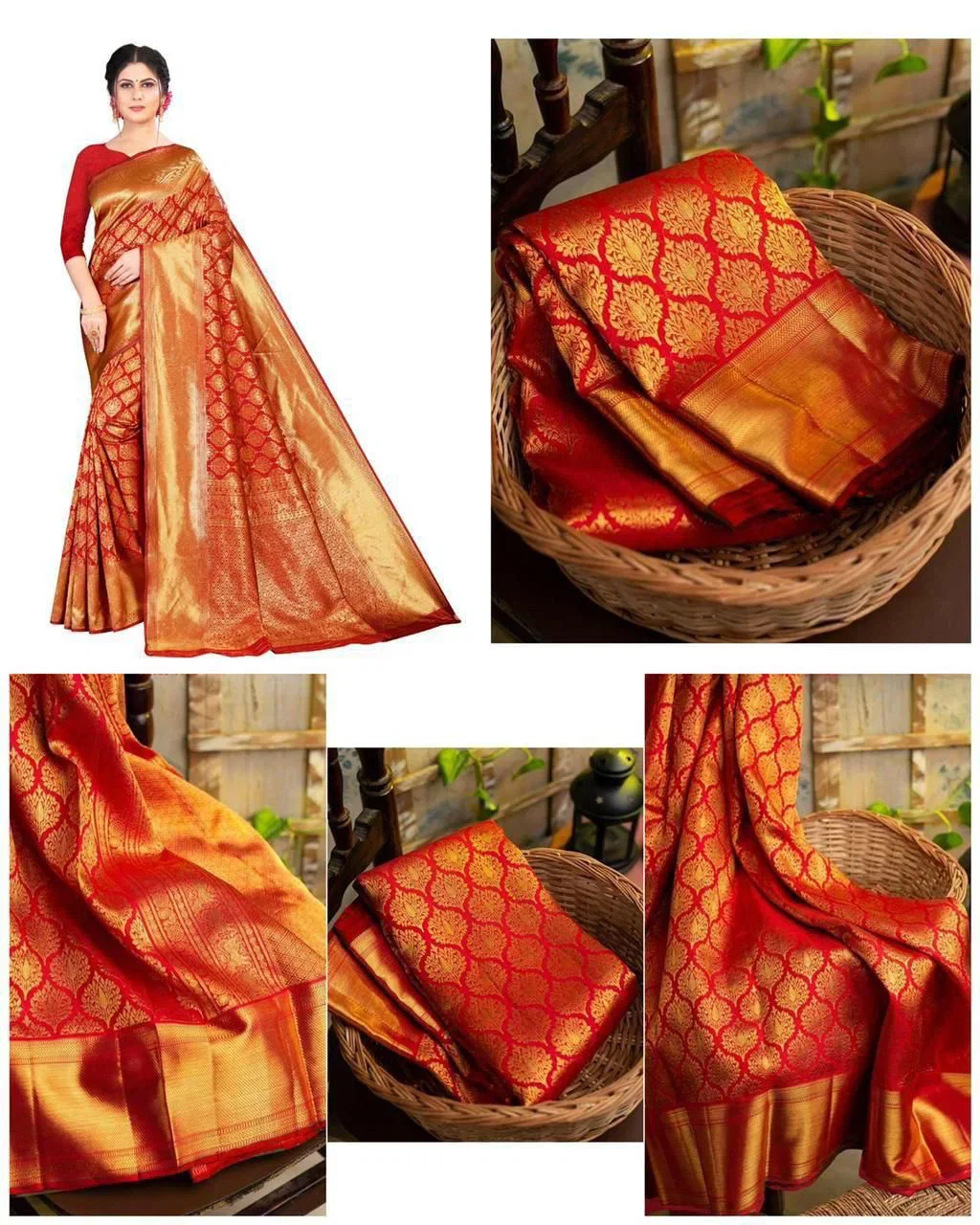 Soft Silk 3024 Lichi Silk With Jacquard Worked Saree Collection