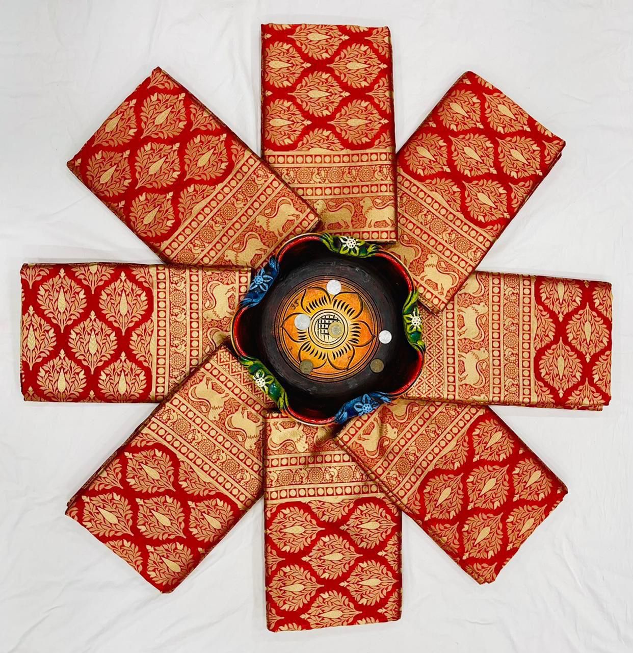 Soft Silk 3024 Lichi Silk With Jacquard Worked Saree Collection