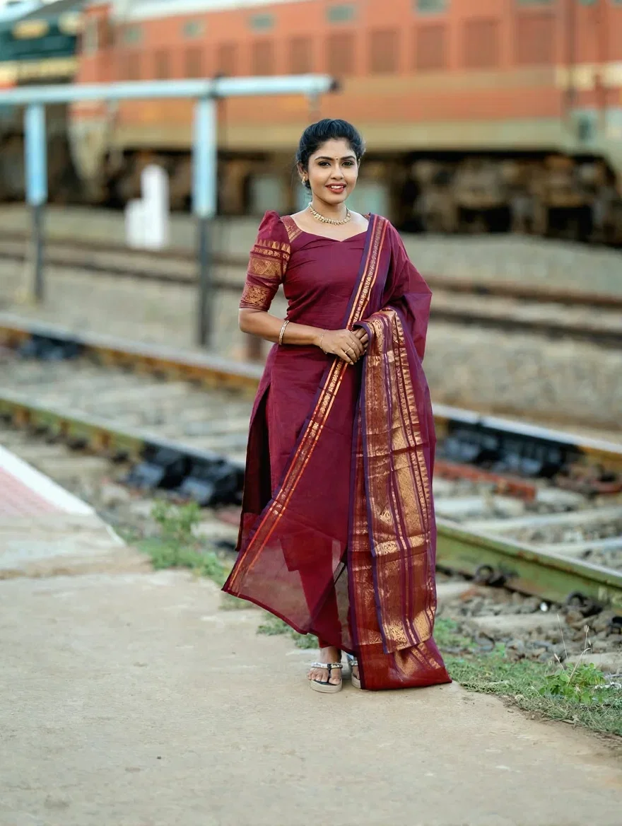 Sa Janki Vol 1 Kanchi Cotton Kurti With Bottom Dupatta