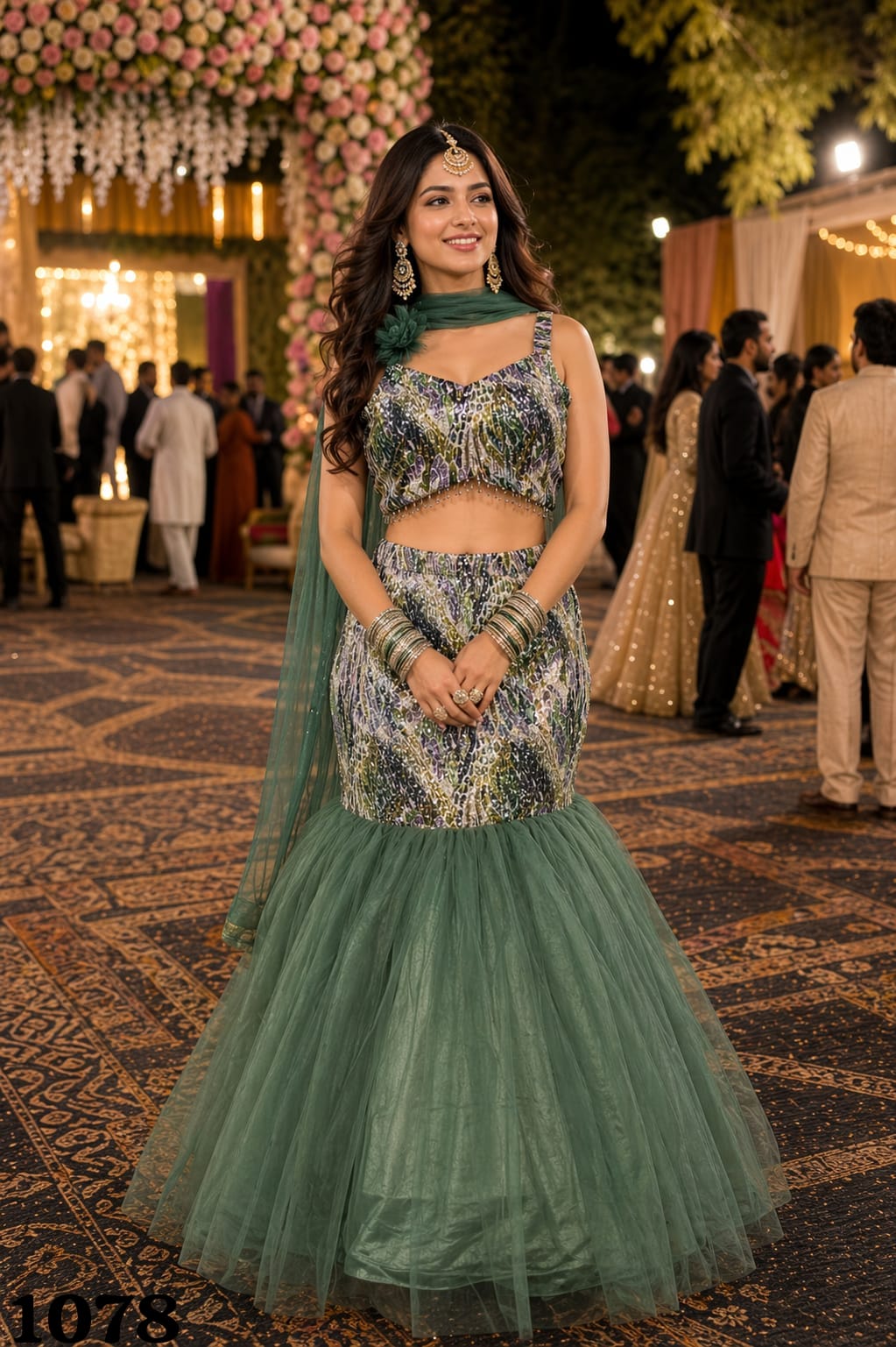 Mrudangi Aayushi Net Seuqence Worked Designer Indowestern Collection