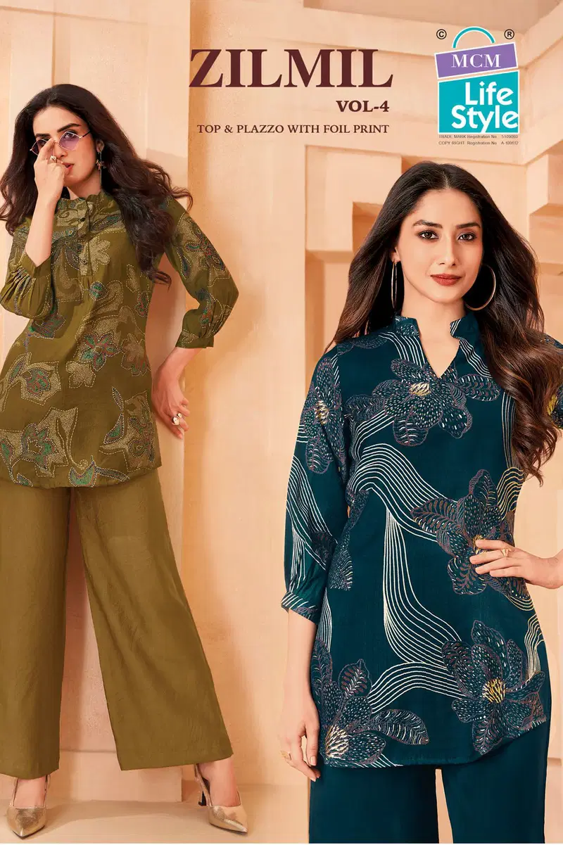 Mcm Zilmil Vol 4 Vartican Discharge Printed Co Ord Set Collection