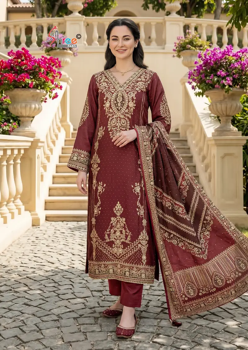 Shree Kt 355 Viscose Muslin Digital Printed Salwar Kameez