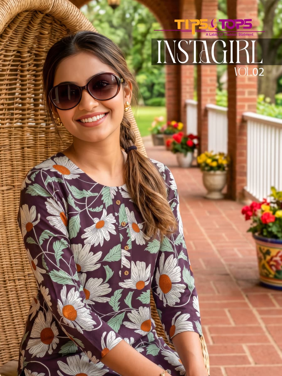 Tips And Tops Instagirl Vol 2 Rayon Printed Co Ord Set Collection