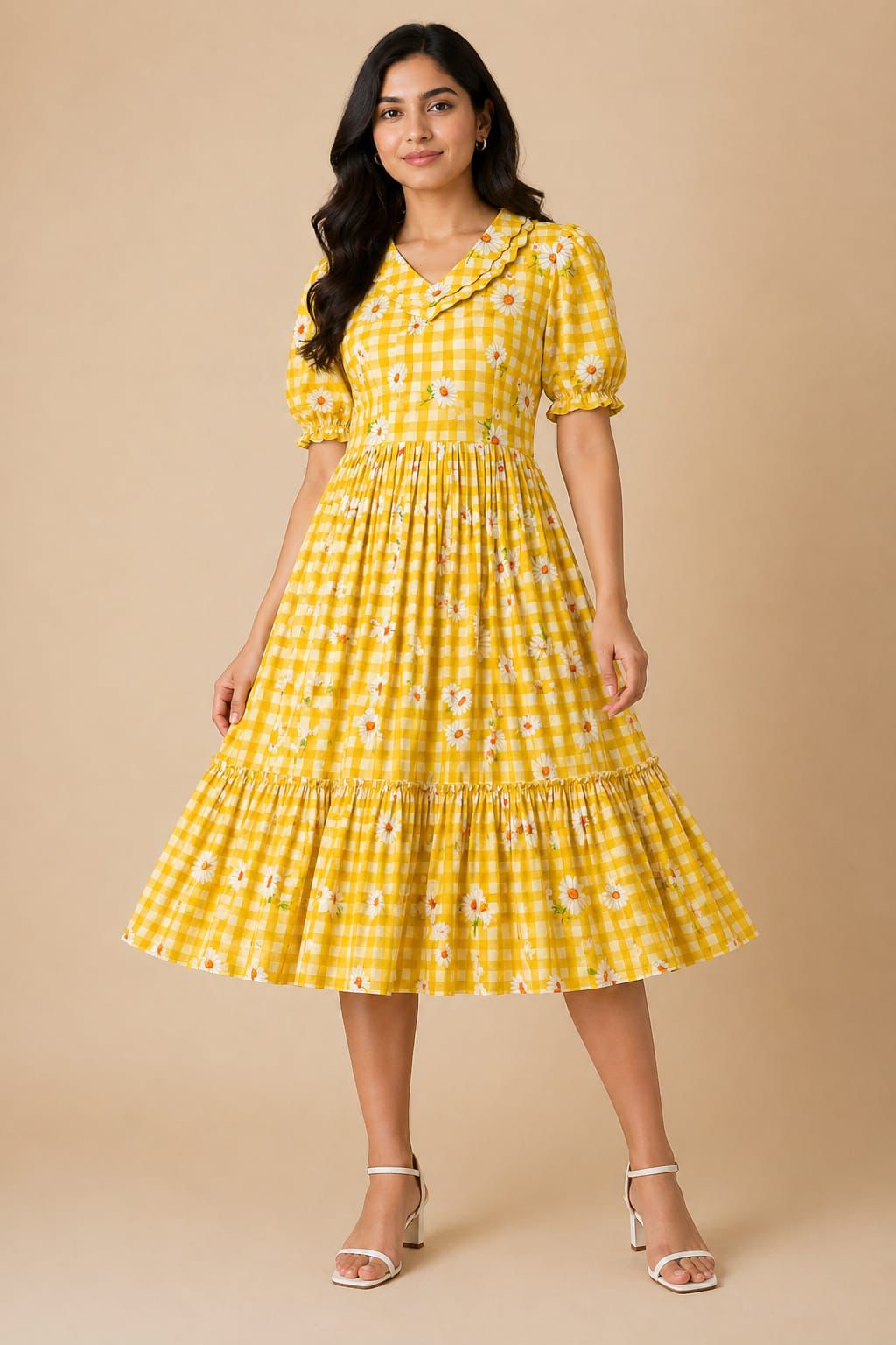 Lekha Sal Colour 4 Muslin Printed Flair V Neck Kurti