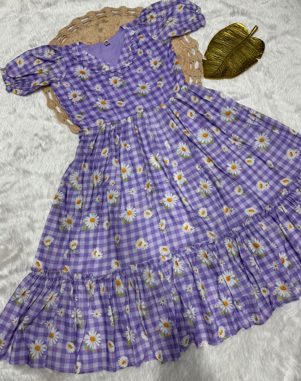 Lekha Sal Colour 4 Muslin Printed Flair V Neck Kurti