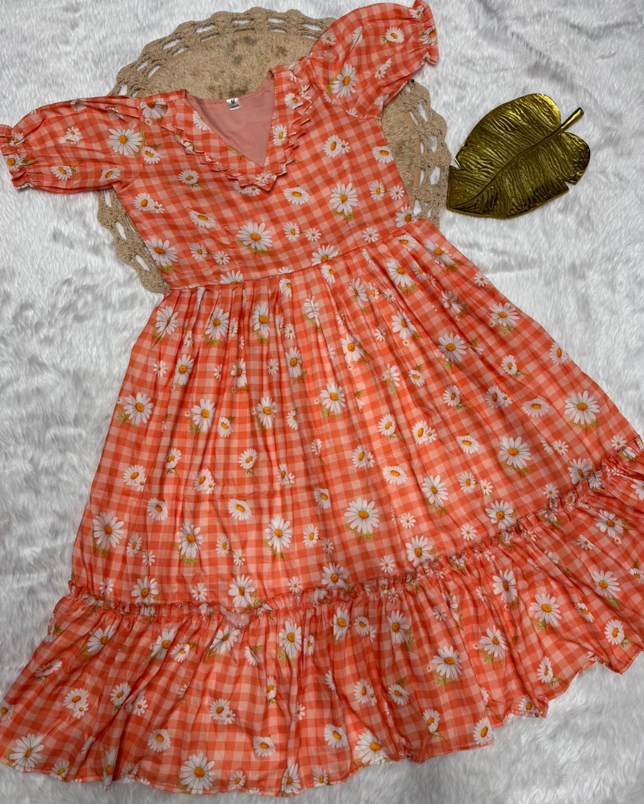 Lekha Sal Colour 4 Muslin Printed Flair V Neck Kurti