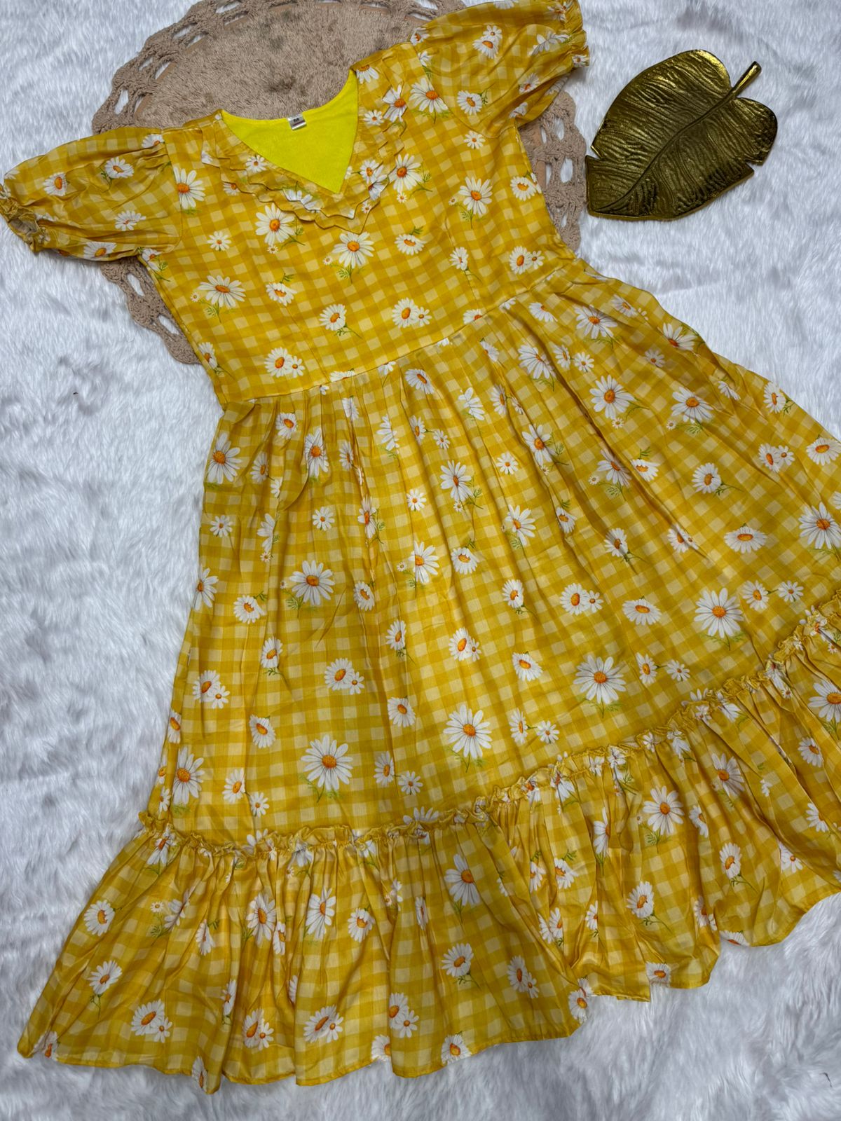 Lekha Sal Colour 4 Muslin Printed Flair V Neck Kurti