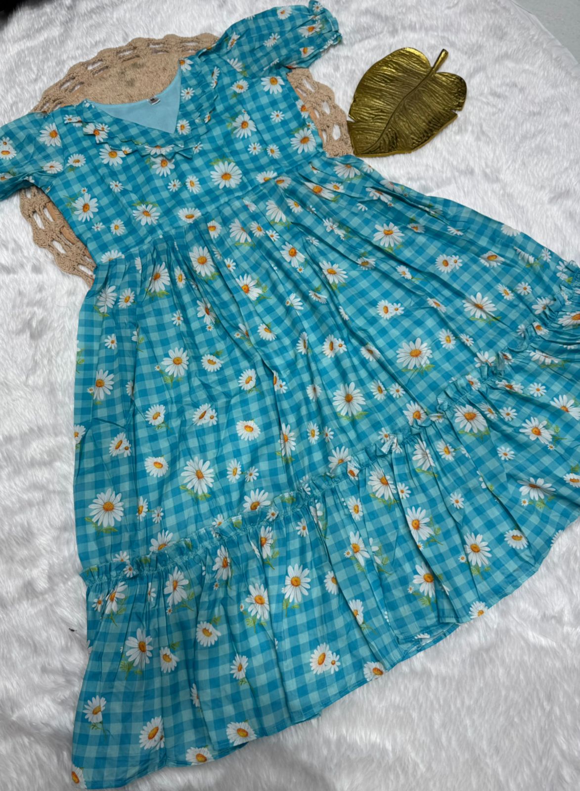 Lekha Sal Colour 4 Muslin Printed Flair V Neck Kurti