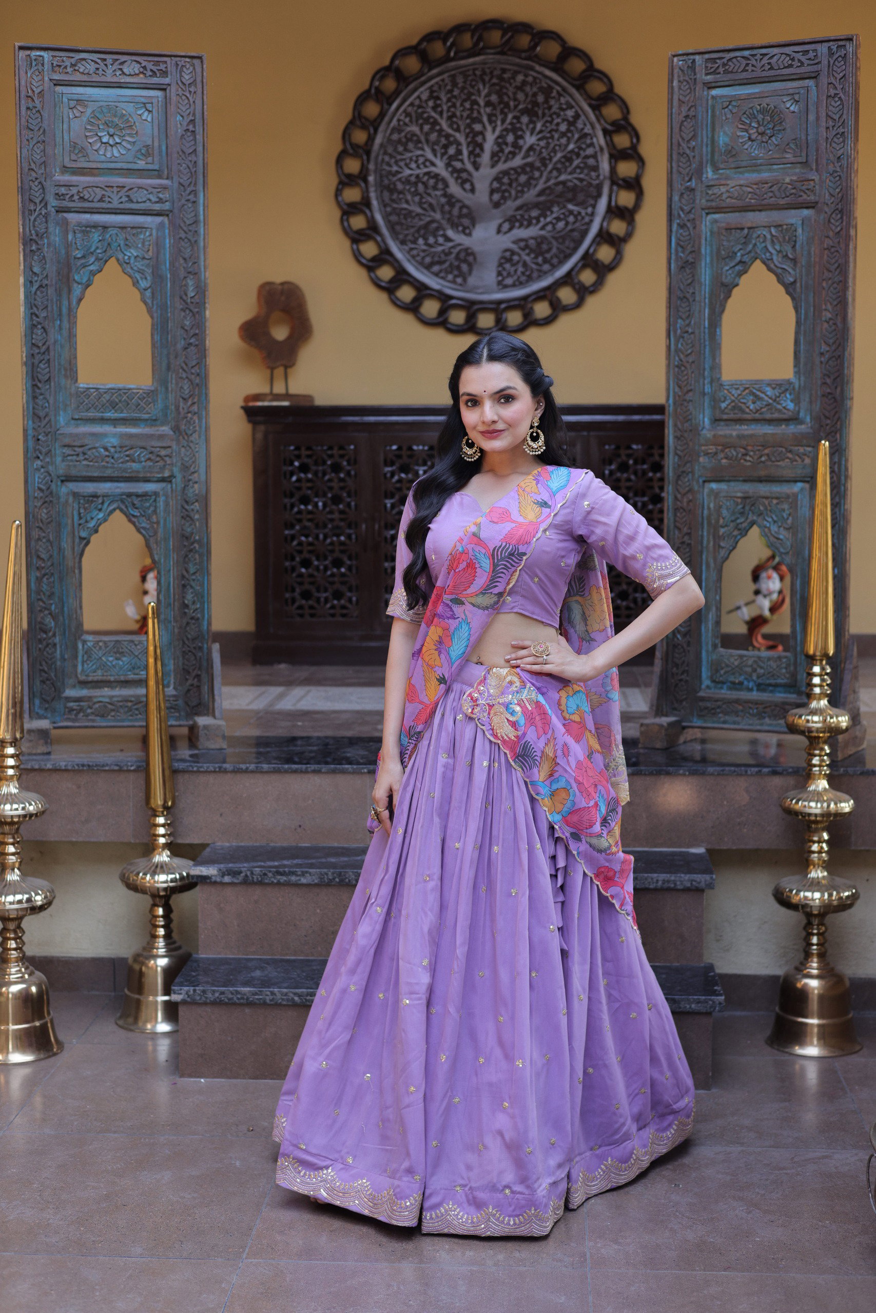 Lekha KA 5069 Cosmos Silk Zari Sequins Embroidery Lehenga Choli
