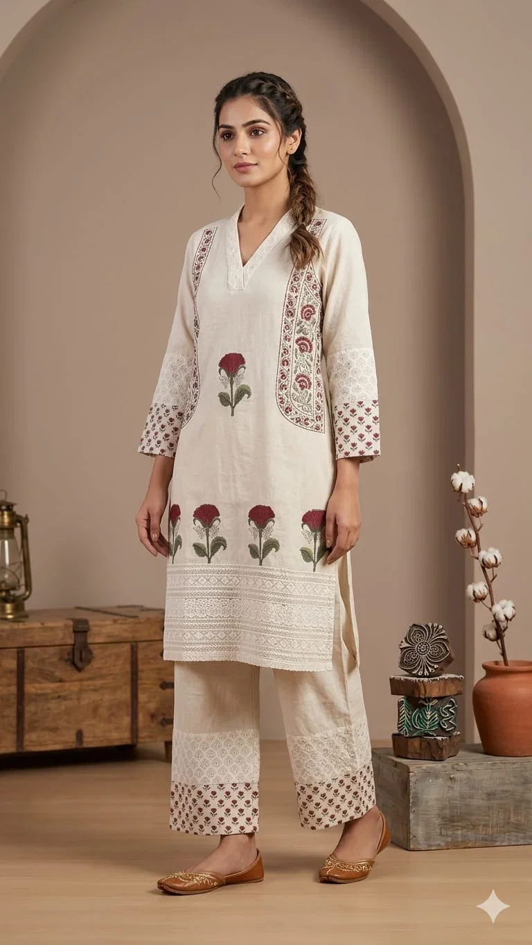 Naisha K 930 Cotton Flex Printed Co Ord Set Collection
