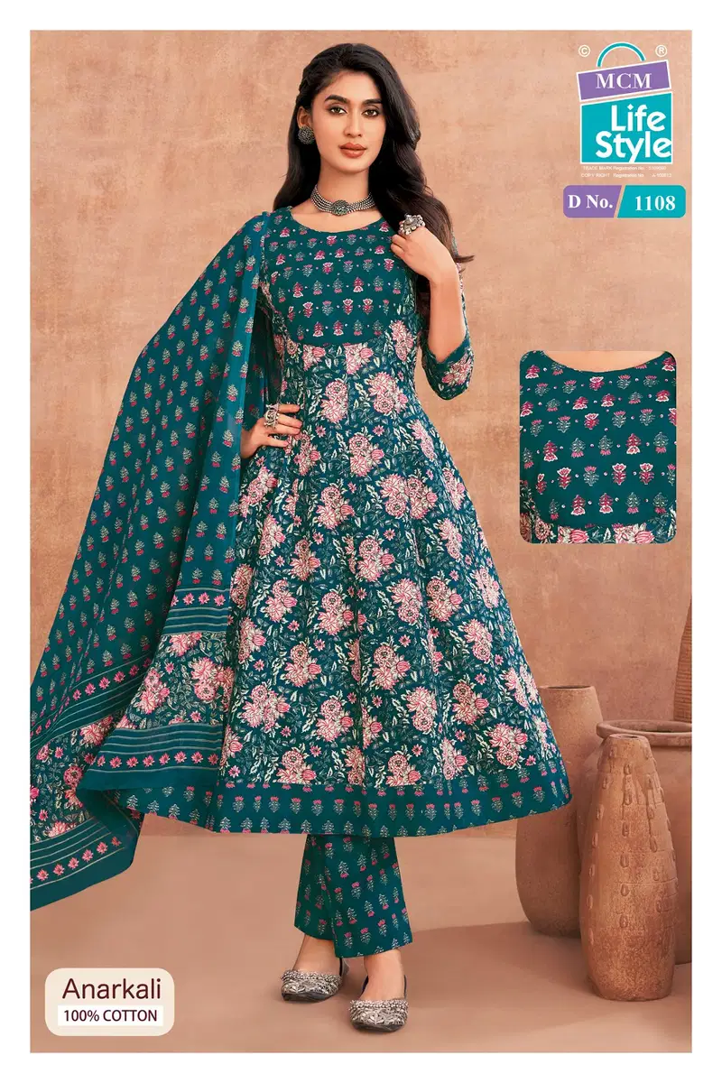 Mcm Anarkali Vol 11 Readymade Cotton Anarkali Kurti Set Collection