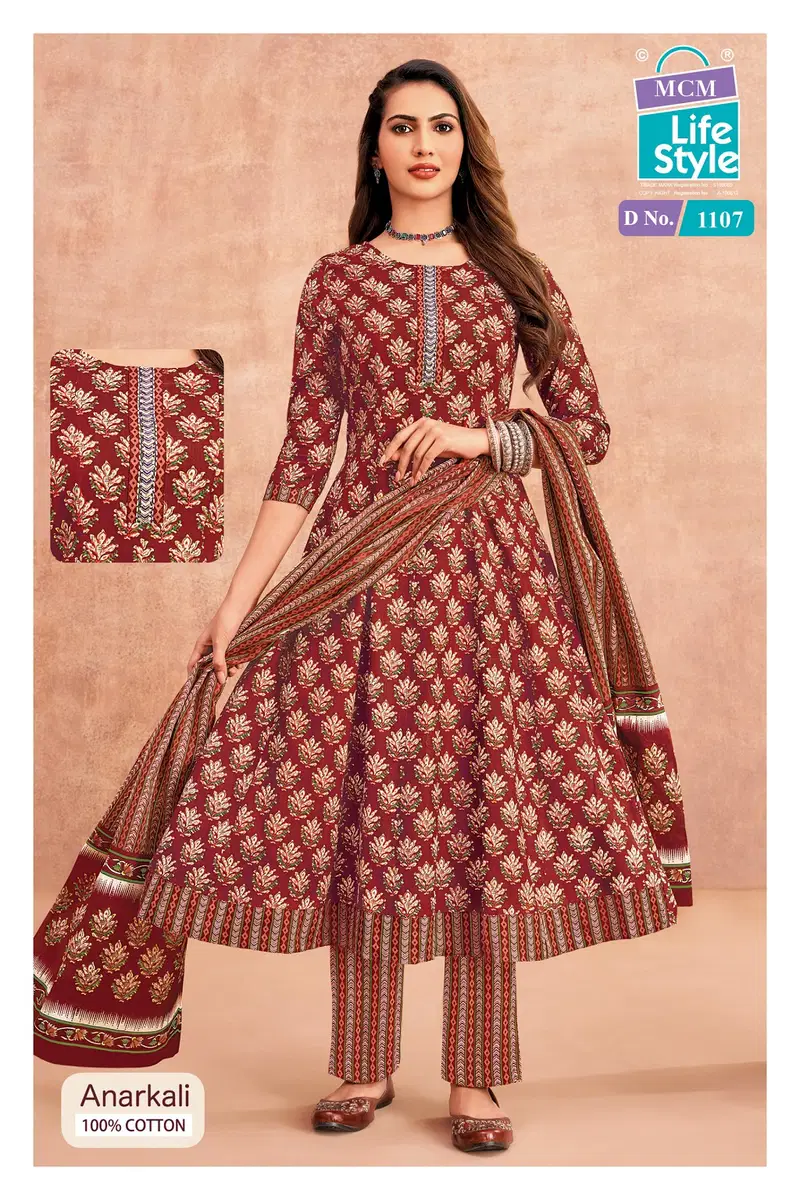 Mcm Anarkali Vol 11 Readymade Cotton Anarkali Kurti Set Collection