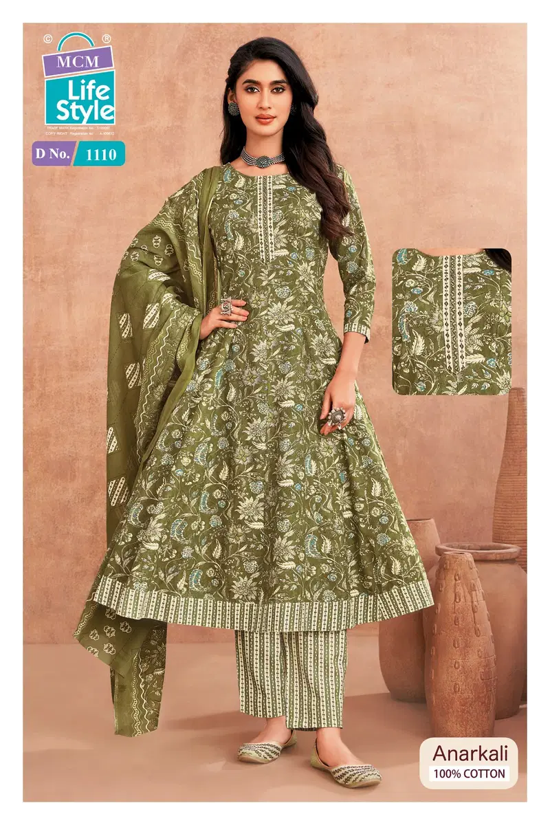 Mcm Anarkali Vol 11 Readymade Cotton Anarkali Kurti Set Collection