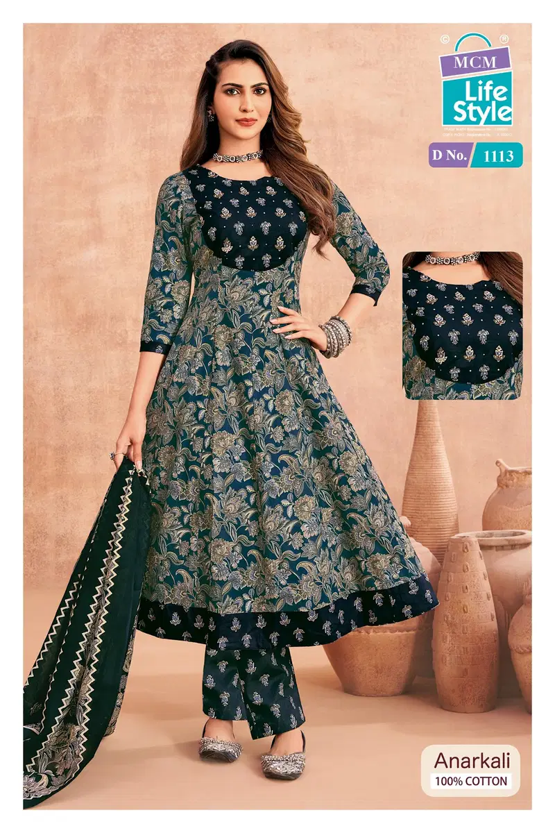 Mcm Anarkali Vol 11 Readymade Cotton Anarkali Kurti Set Collection