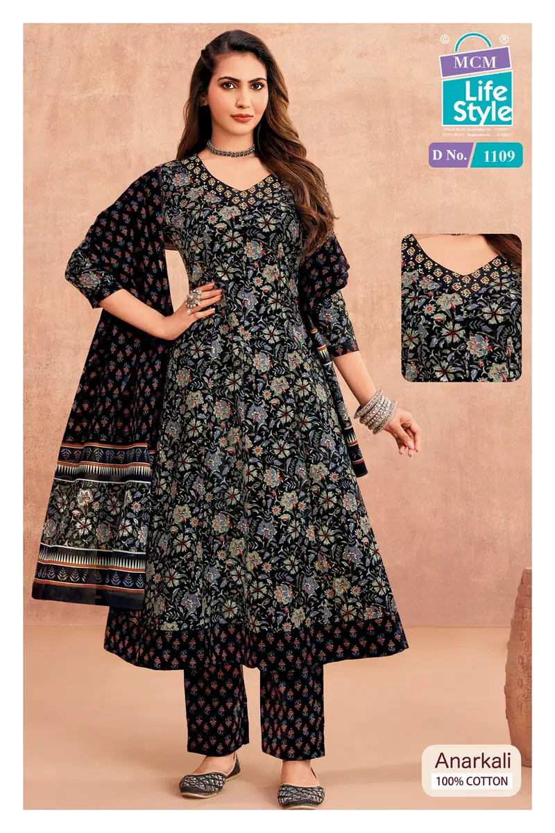 Mcm Anarkali Vol 11 Readymade Cotton Anarkali Kurti Set Collection