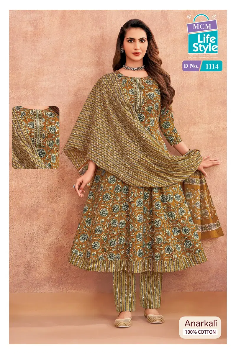 Mcm Anarkali Vol 11 Readymade Cotton Anarkali Kurti Set Collection