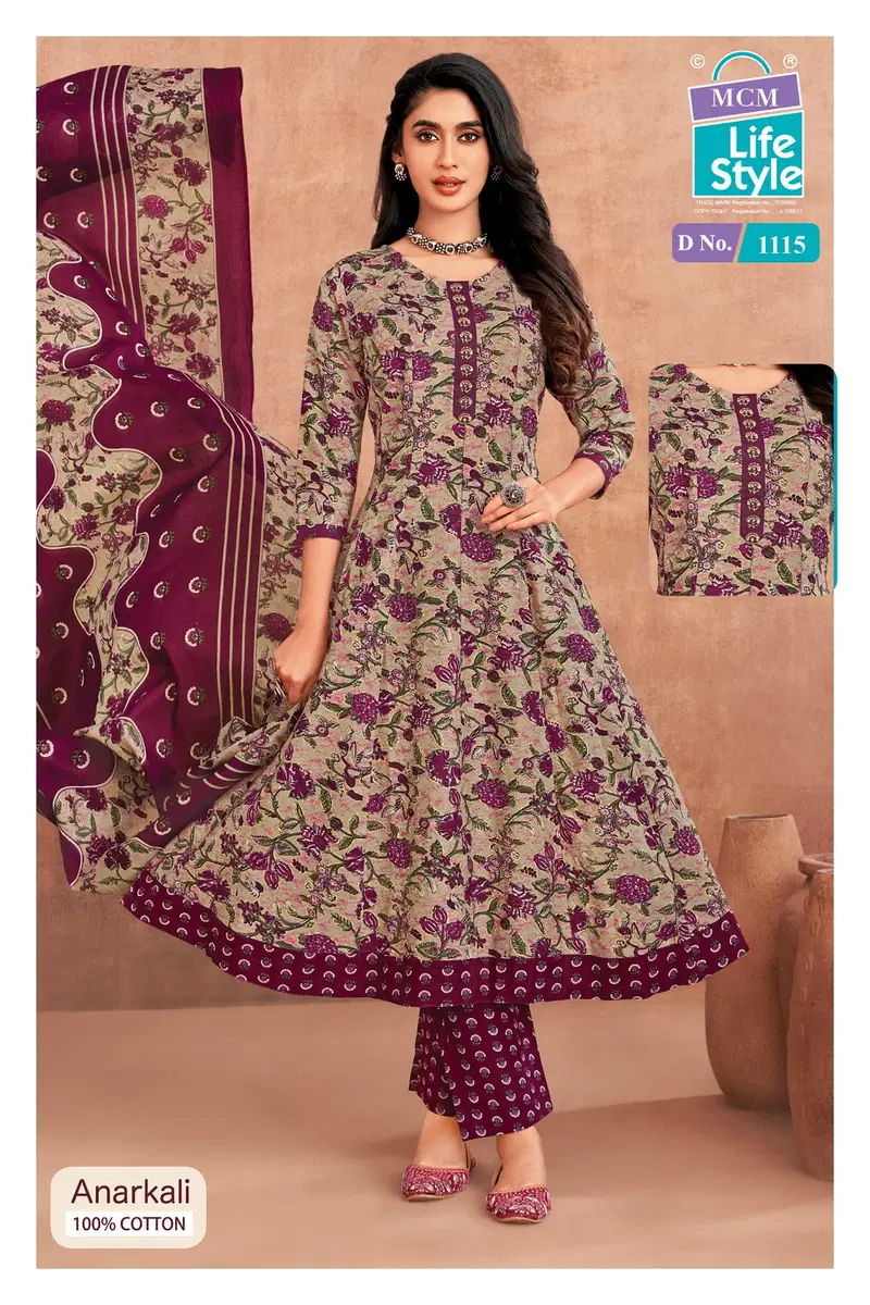 Mcm Anarkali Vol 11 Readymade Cotton Anarkali Kurti Set Collection