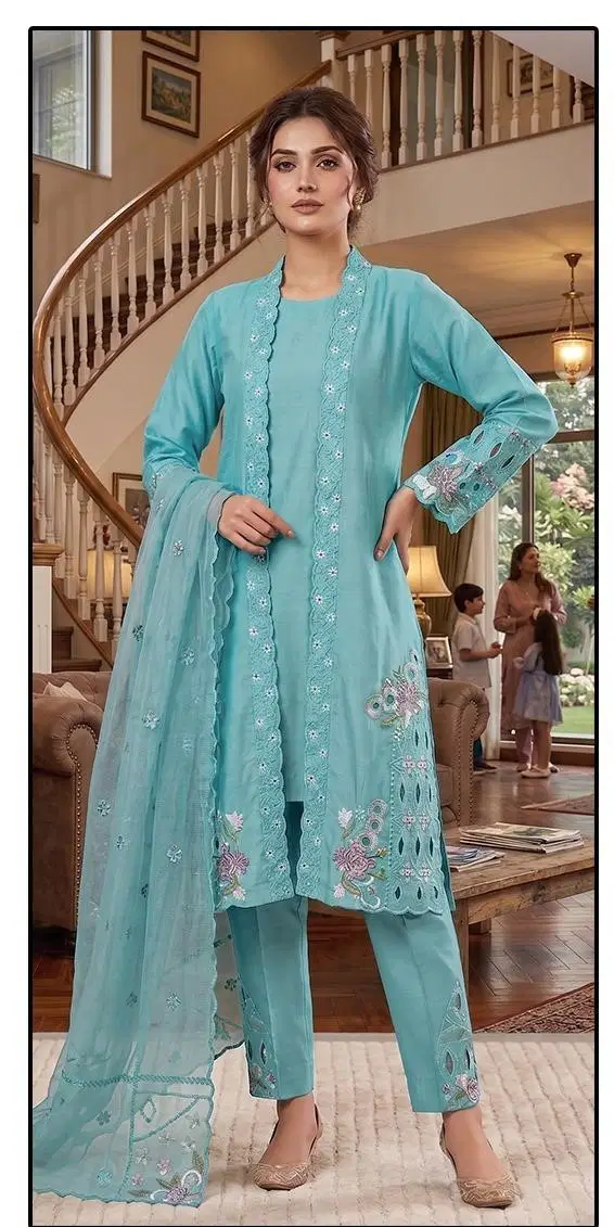 Hoor Tex 801 A To D Cristal Viscose Readymade Salwar Kameez Collection